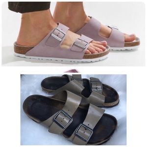 - Birkenstock Arizona patent leather sandals 37 7